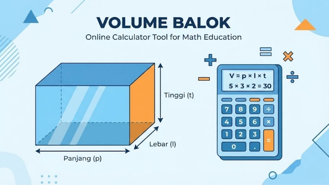 Kalkulator Volume Balok / Ruang: Cara Menghitung dengan Mudah dan Cepat
